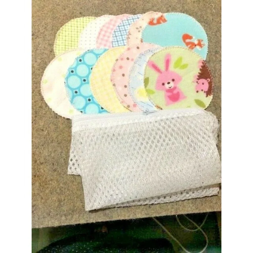 Cotton Reusable Makeup Remover Pads Wipes Washable Facial Rounds H…